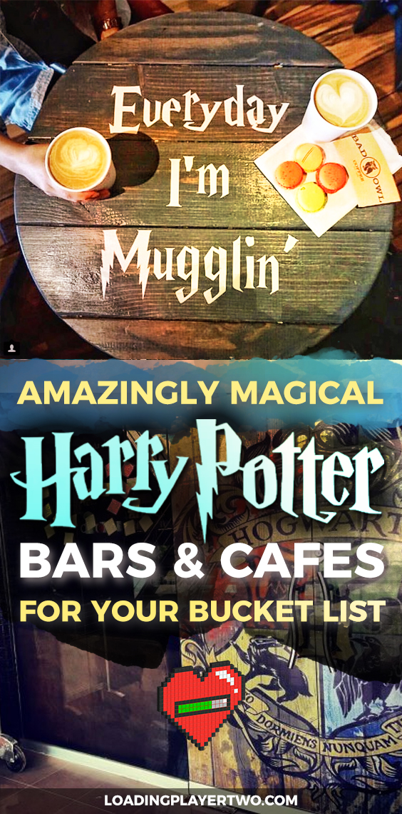 BEST LIST EVER featuring Harry Potter themed bars and cafes from around the world. A must-pin for any Harry Potter fan interested in travelling the world!